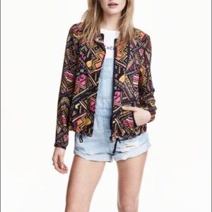 🦓 H&M Coachella Tribal Print Jacket